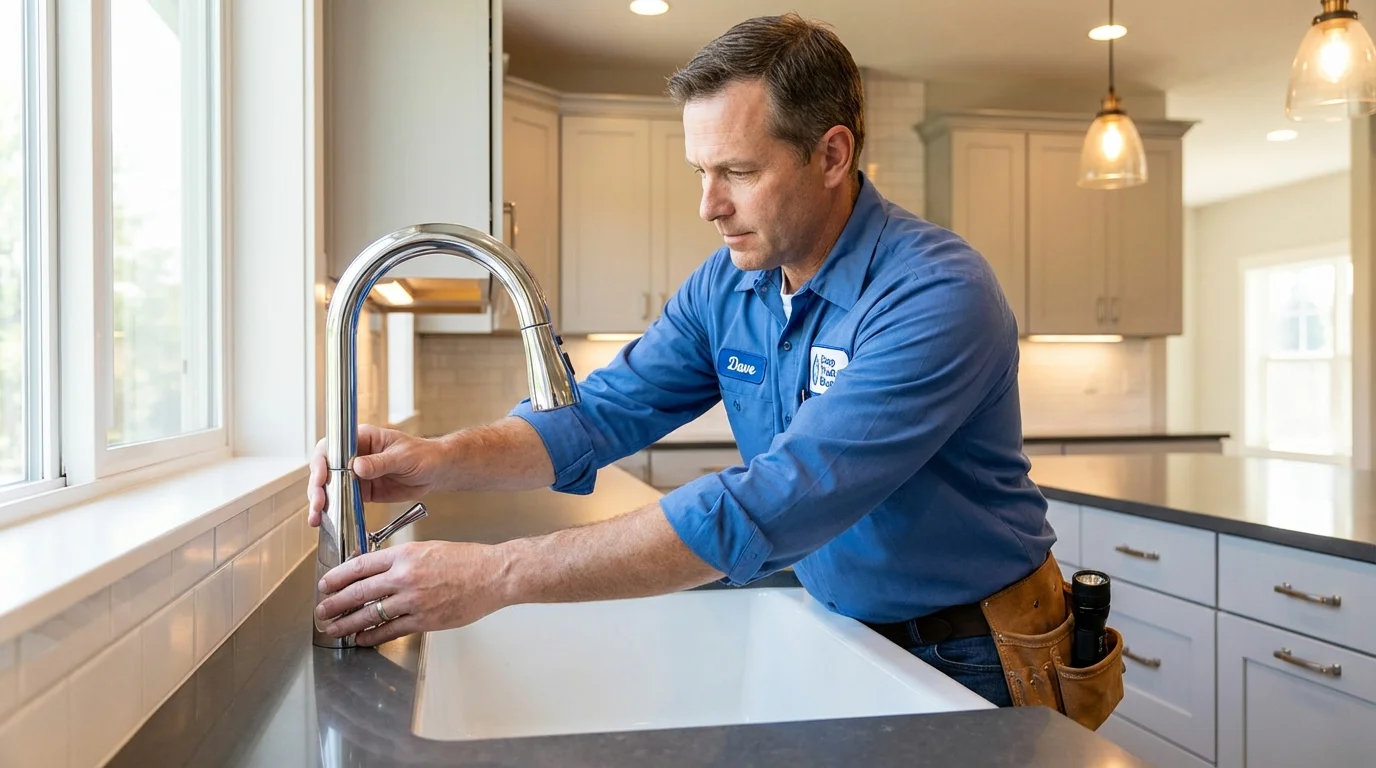Kitchen faucet installation by Johns Plumbing LLC in Washougal